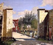 Christen Kobke The North Gate of the Citadel Spain oil painting artist